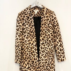 H&M Leopard Coat Size XS